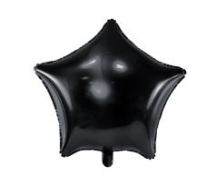 Fóliový balón Hviezda, 48 cm, čierny