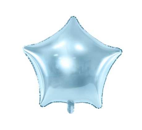 Fóliový balón Hviezda, 48 cm, svetlomodrý