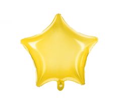 Fóliový balón Hviezda, 48 cm, žltý