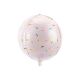 Fóliový balón Sprinkle, 40 cm, svetloružový