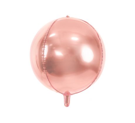 Fóliový balón Guľa ružovo-zlatý