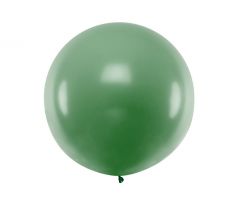 Balón veľký pastelový tmavo zelený