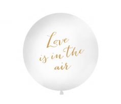 Balón veľký Love is in the air zlaté