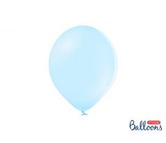 Balóny pastelové 27 cm,  svetlo modré (10 ks)