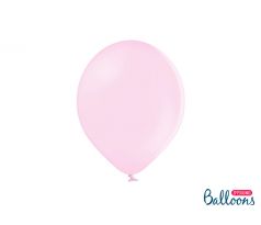 Balóny pastelové 27 cm,  svetlo ružové (10 ks.)
