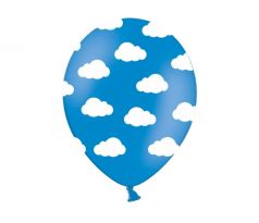 Balóny Obláčiky, 30 cm, nevädzovo modré (1 bal / 50 ks)