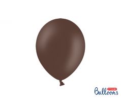 Balóny pastelové 27 cm,  kakao hnedé (10 ks)