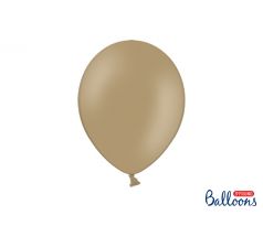 Balóny pastelové 27 cm,  cappuccino (10 ks)