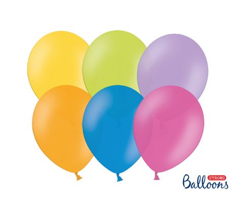 Balóny pastelové mix, 30 cm (10 ks)