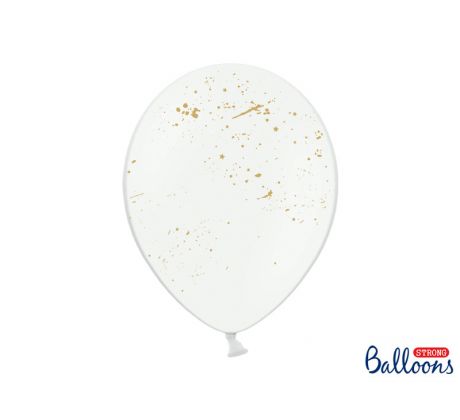 Balóny Splash, 30 cm, čisto biele (1 bal / 6 ks)