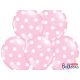 Balóny Dots 30 cm, baby ružové (1 bal / 50 ks)