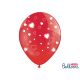 Srdiečkové balóny červené