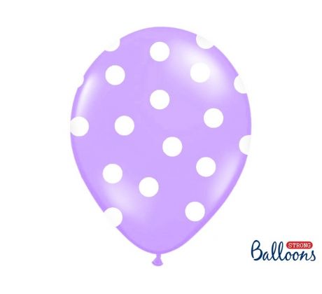 Balóny Dots levanduľové