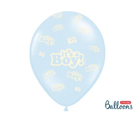 Balóny It´s a Boy, 30 cm, baby modré (1 bal / 50 ks.)