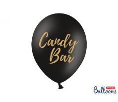 Balóny Candy Bar, 30 cm, čierne (1 bal / 50 ks)