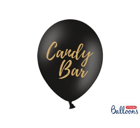 Balóny Candy Bar, 30 cm, čierne (1 bal / 50 ks)