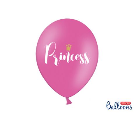 Balóny Princess, 30 cm, tmavoružové (1 bal / 50 ks)