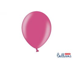 Balóny metalické 27 cm,  horúca ružová (100 ks)