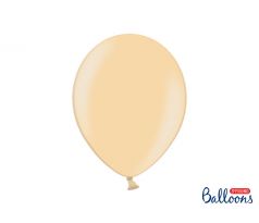 Balóny metalické bledo-oranžové, 30 cm (100 ks)