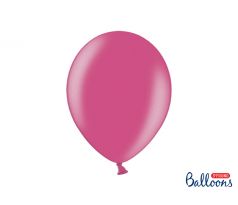Balóny metalické ružová, 30 cm (100 ks)
