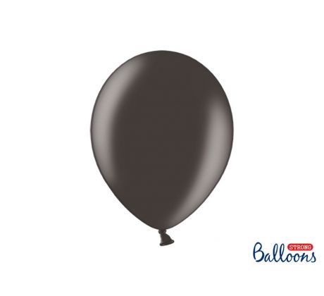 Balóny metalické čierne, 30 cm (100 ks)
