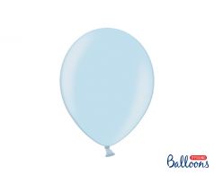 Balóny metalické svetlomodré, 30 cm (100 ks)