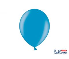 Balóny metalické karibská modrá, 30 cm (100 ks)