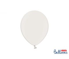 Balóny metalické 27 cm,  čisto biela (10 ks)