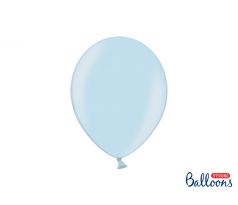 Balóny metalické 27 cm,   modré (10 ks)