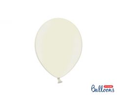 Balóny metalické 27 cm, kovový svetlý krém (10 ks)
