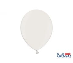 Balóny metalické biele, 30 cm (10 ks)