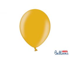 Balóny metalické zlaté, 30 cm (10 ks)