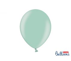 Balóny metalické mentolové, 30 cm (10 ks)