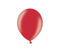 Balóny metalické 29cm, červené (1 bal / 100 ks)
