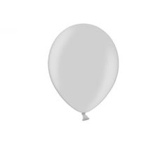 Balóny metalické29cm, strieborné (1 bal/ 100 ks)