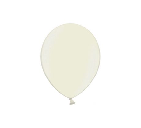 Balóny metalické 29cm, svetlé krémové (1 bal / 100 ks)