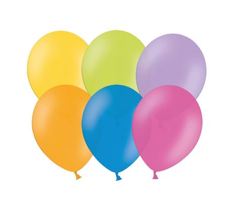Balóny pastelové 29cm, mix (1 bal / 100 ks)