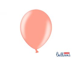 Balóny metalické ružovo-zlaté, 30 cm (100 ks)