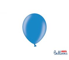 Balóny metalické 12 cm, nevädzovo modré (1 bal / 100 ks)