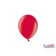 Balóny metalické 12 cm, makovo červené (1 bal / 100 ks)