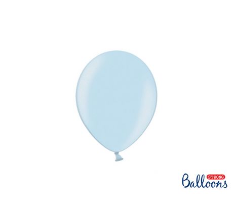 Balóny metalické 12cm, baby modré (1 bal / 100 ks)