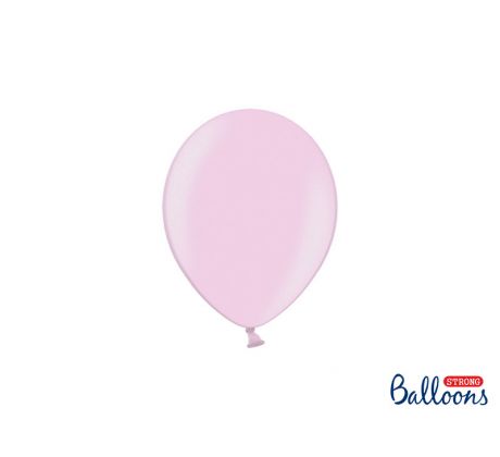 Balóny metalické 12 cm, cukríkovo ružové (1 bal / 100 ks)