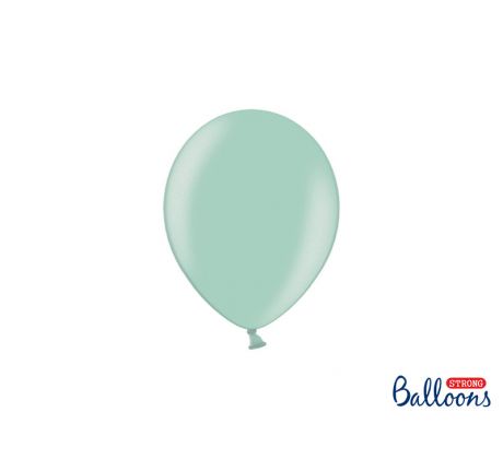 Balóny pastelové 12 cm, mentolové (1 bal / 100 ks)