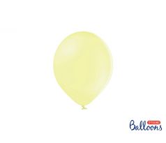 Balóny pastelové 12 cm, svetložlté (1 bal / 100 ks)