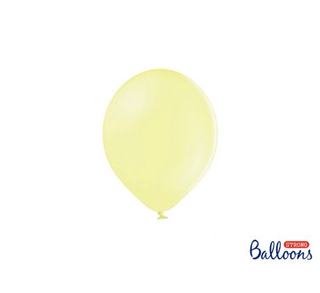 Balóny pastelové 12 cm, svetložlté (1 bal / 100 ks)