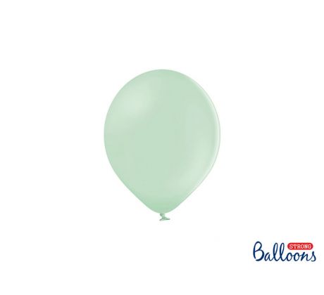 Balóny pastelové 12 cm, pistáciové (1 bal / 100 ks)