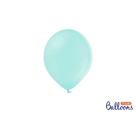 Balóny pastelové 12 cm, svetlé mentolové (1 bal / 100 ks)“