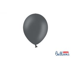 Balóny pastelové 12 cm, sivé (1 bal / 100 ks)