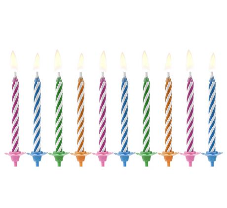 Nesfúknuteľné sviečky Birthday Magic