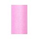 Tyl trblietavý, light pink, 0.15 x 9m